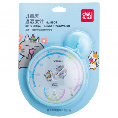 “deli得力”8804 温湿度计/温度计/湿度计 (红蓝）