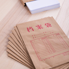 得力 5953 混浆牛皮纸档案袋175G A4（计价单位：个） (   10个/包)     10包